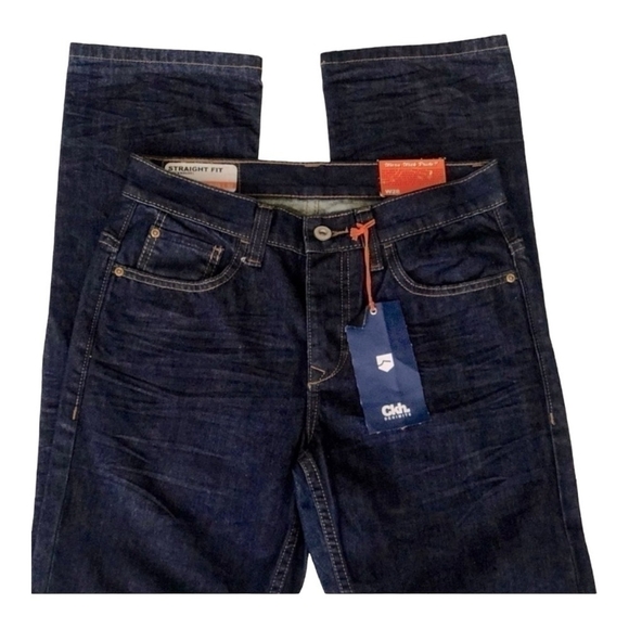 NWT Men’s Jeans CLOCKHOUSE Straight Fit Regular Waist Blue Denim Jeans - Picture 6 of 8